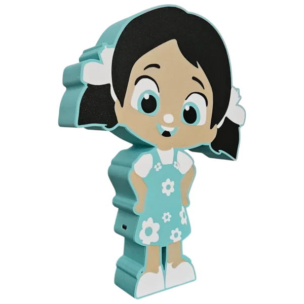 Niloya Temalı RGB LED Lightbox Gece Lambası