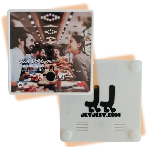 sevgili-arkadaş temalı kişiye özel müzikli magnet