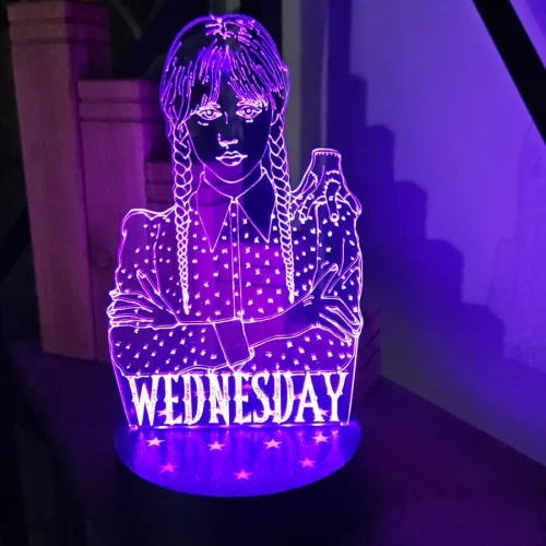 wednesday 3d led lamp