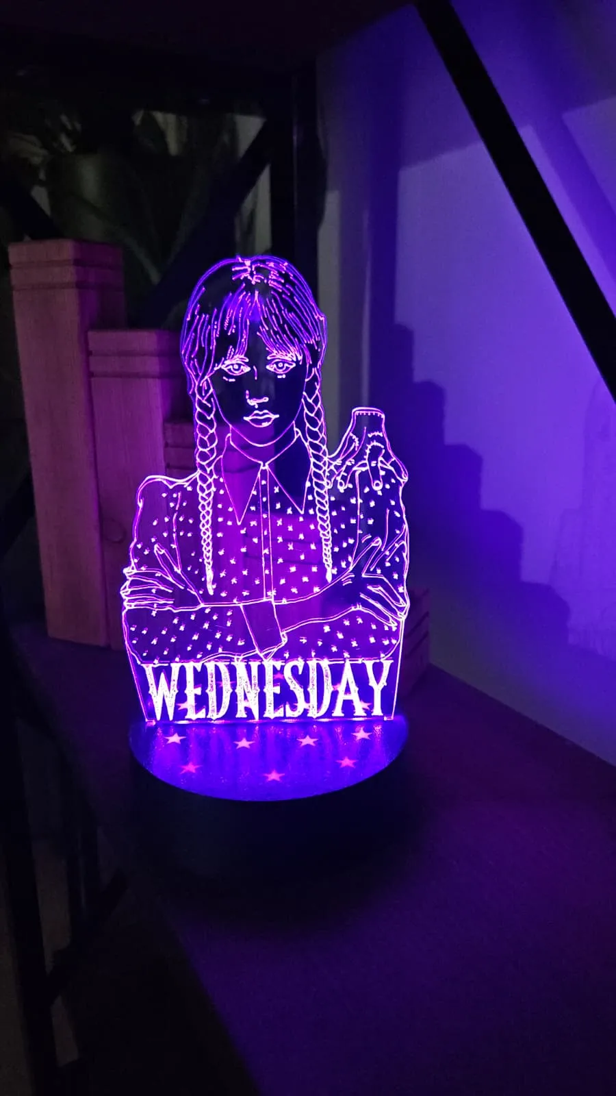 wednesday 3d led lamp