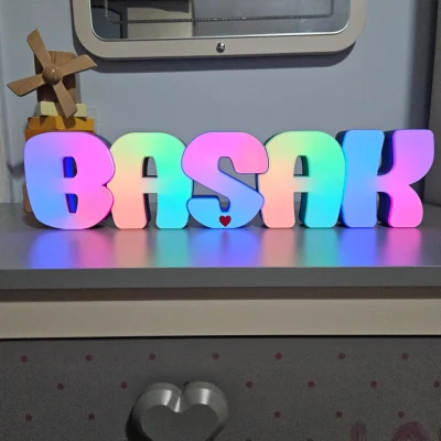 ARGB LED’li Dekoratif İsim Kutusu
