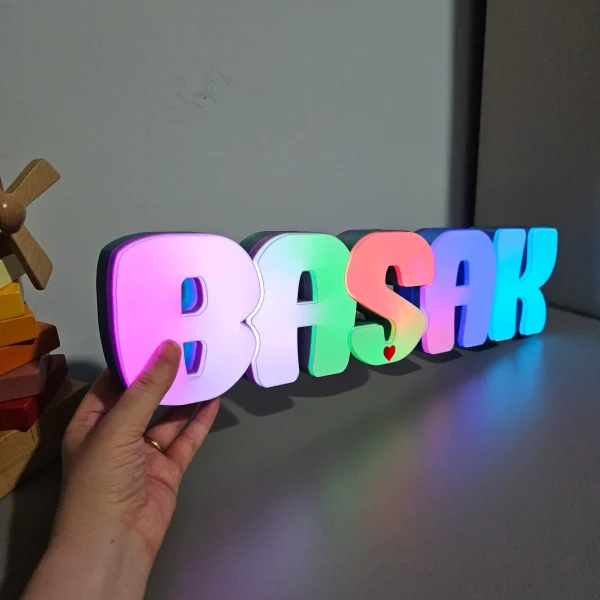ARGB LED’li Dekoratif İsim Kutusu